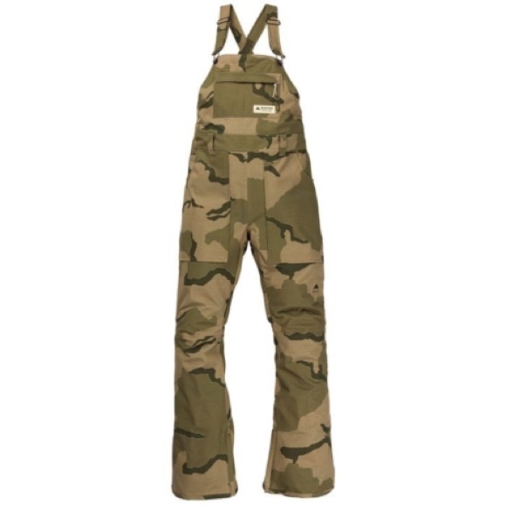 Women’s Burton Avalon Bib Snow Pant camo sz Medium